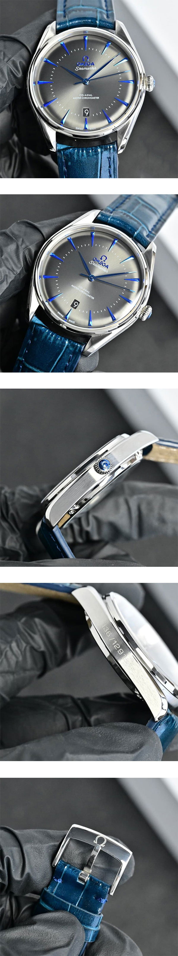 OVS製 オメガレプリカ時計通販ブティック エディショ﻿ン 39.5 mm ステンレススティール レザーストラッ﻿プ 511.13.40.20.06.003